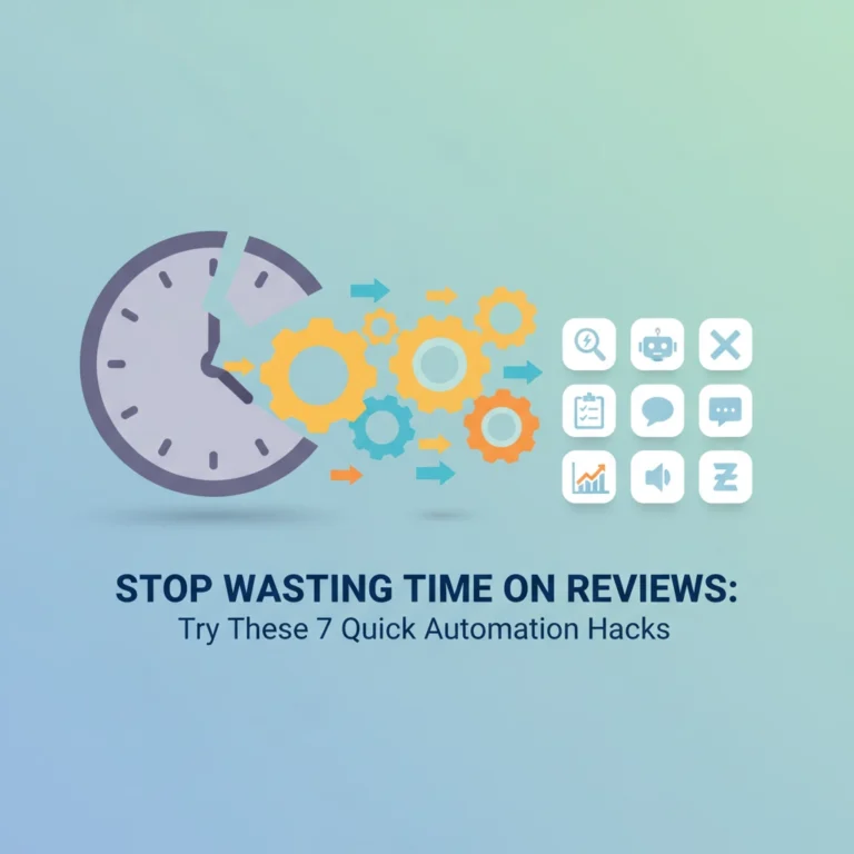 Read more about the article Stop Wasting Time on Reviews: Try These 7 Quick Automation Hacks