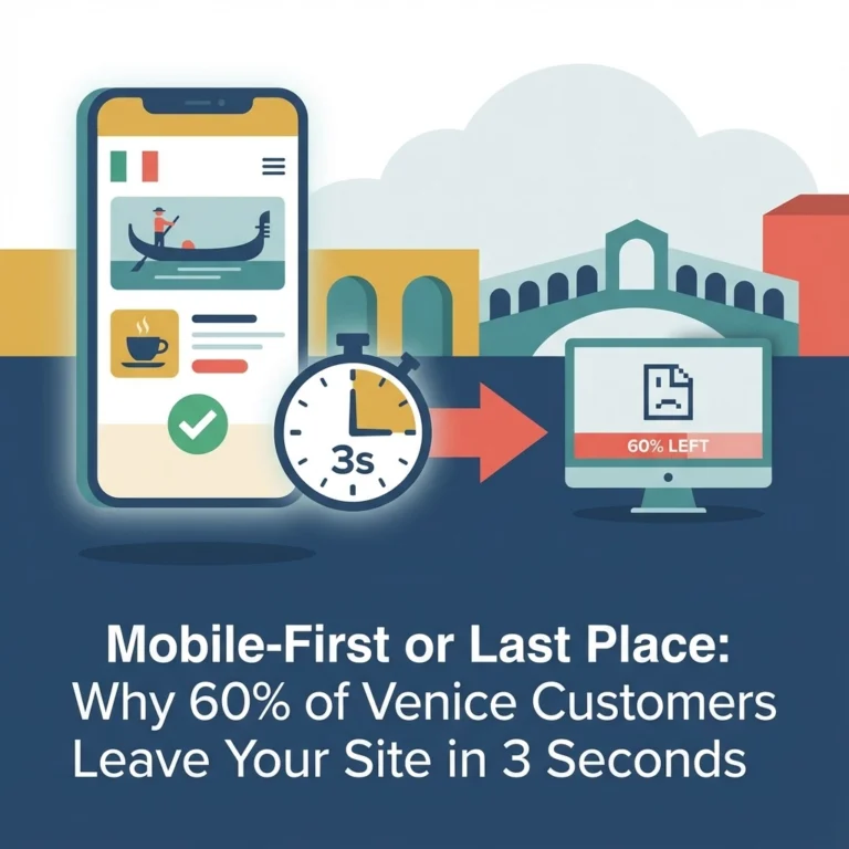 Read more about the article Mobile-First or Last Place: Why 60% of Venice Customers Leave Your Site in 3 Seconds