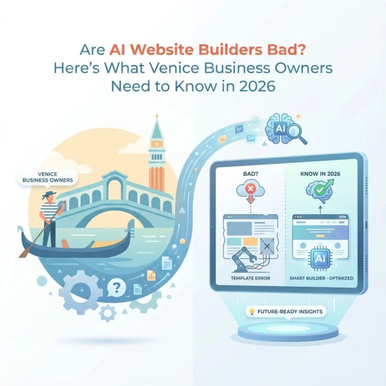 Read more about the article Are AI Website Builders Bad? Here's What Venice Business Owners Need to Know in 2026
